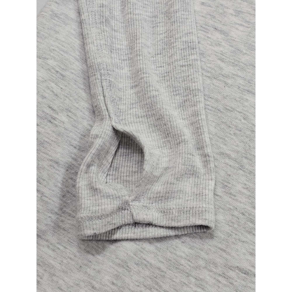 ATHLETA Purana Wrap Sweatshirt Med Hoodie Draped Pullover Modal Blend Light Gray - Picture 9 of 15